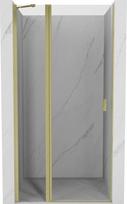 Mexen Mist pakabinamos dušo durys 115 cm, skaidrios, auksinės šlifuotos - 8A4-115-000-55-00, 115x200 cm