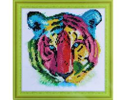 Deimantinė mozaika 30x30 cm. "Tigro jauniklis"