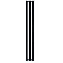 GRŁ-G/A-1500X242-C / AQUAFORM / ASAMI / Vertikalus vonios radiatorių 1500X242 Black 312W / Apatinis pajungimas 50MM / | 5905359257431 | 5905359257431