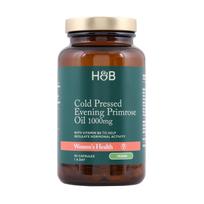 H&B šalto spaudimo nakvišų aliejus 1000 mg, 90 kapsulių