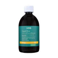 H&B geležis, B grupės vitaminai, vitaminas C ir mineralais, skystis, 500 ml