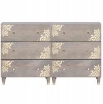 vidaXL Bufet z szufladą 2 pcs Szary 60 x 33 x 75 cm Drewno z mango Lumarko! | 3310151 VidaXL | 8721158415509