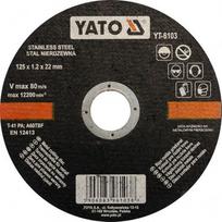 Metalo pjovimo diskas Yato YT-6103 125x1.2x22 mm didelio greičio