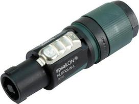 NEUTRIK NL4FXX-W-L - speakON Kabelstecker 4-polig mit Spannzangenzugentlastung (NL4FXX-W-L)