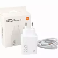 Universalus įkroviklis ir duomenų perdavimo kabelis Xiaomi MDY-16-EF USB Type A/1x USB Type-C, balta, 33 W