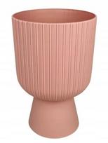 Šviesiai rožinis vazonas ant kojos 26,5x17,8 cm universalus klasikinis ECO Keli