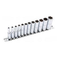 12 vnt. 1/4" 6-kampių ilgų galvučių rinkinys, 4-14 mm