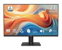 MSI Pro MP275Q E14 27-inch (68.6 cm) Wide Quad HD LED Black computer monitor, 2560 x 1440 pixels