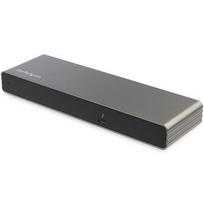 StarTech.com Thunderbolt 3 Dock – Dual 4K 60Hz Monitor TB3 Laptop Docking Station with DisplayPort, HDMI, and 1080p VGA – 85W Power Delivery  AND  Charging – 2x USB-A, Ethernet – Compatible with Mac a