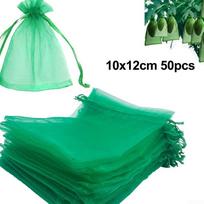 Korozijai atsparus tinklinio maišelio filtravimo maišelis Green Organza 10x12cm 50pcs