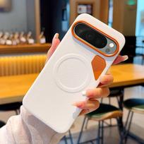 For Google Pixel 9 Pro XL 9A Case Magnetic PU Leather Cover +PC Heat Dissipation Cover with Metal Camera Lens for Pixel9 Pro Google Pixel 9 Pro XL