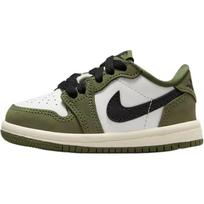 Jordan Air Jordan 1 Neslystantys Atsparūs dilimui Žemi Kūdikio Batai Balti Žali Kūdikiams Ir Mažiems Vaikams HQ6997-200 25