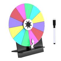 Tabletop Prize Turn Plate Fortune Wheel Rotating Game Lucky Draws Rotating Wheel Erasable Reusable Fortune Wheel 1
