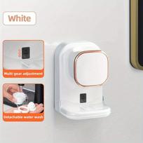 1vnt automatinis dantų pastos dozatorius su jutikliu, spaudikliu, montuojamas ant sienos, patogus dantų pastos dozatorius, tinkamas namams, vonios kambariui, virtuvei 1PCS balta