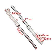 Pora sidabrinių 530MM priekinės šakės amortizatorių 27mm Honda Monkey dviračiui Mini Trail dviračiui Monkey DAX Z50A Z50R Z50J Z110 Z125