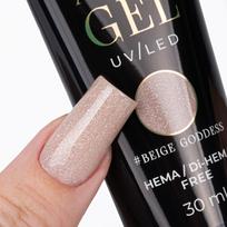 Akrylożel Polygel Żel Budujący Do Przedłużania Acrylgel Molly Nails Hema/Di-Hema Free Beige Goddess 30 Ml