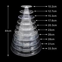 6/10 pakopų „Macaron“ ekrano stovas „Cupcake Tower“ stelažas tortų stovai, tortų įrankiai