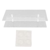 Cake Pop Stand 21 Holes Clear Acrylic Lollipop Display Holder for Weddings Baby Showers Birthday white