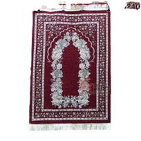 70*110cm Musulmoniškas Islamo Maldos Kilimas Kilimas Kilimėlis Klūpantis Polipropileno Kilimėlis su Vintažiniu Raštu ir Kutais Eid Kilimai Namų Svetainės Dekoras 110x70cm