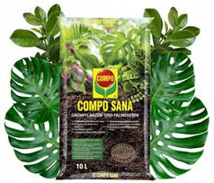Compo Sana substrate žaliems augalams ir palmėms 10L Durpės, perlitas, Agrosil, kalkės Compo Sana