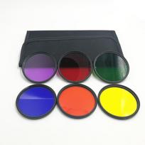 6PCS 30/40.5/43/46/49/52/55/58/62/67/72/77/82mm Full Color Filters Set For Canon Sony Nikon Camera Lens Accessories with Bag 40.5mm