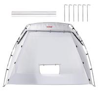 Spray Paint Shelter, 7.5x5.2x5.2ft Portable Spray Paint Tent with Built-In Floor & Mesh Screen, Foldable Pop Up Paint Booth for Furniture Large DIY