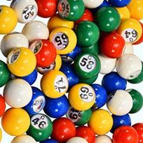100 vnt. Bingo kamuoliukų Loterijos Bingo kamuoliukų rinkinys Numeruoti plastikiniai kamuoliukai žaidimų vakarui Loterijos kamuoliukai Bingo numerių kamuoliukai A