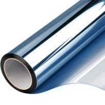 Sidabrinė permatoma apsaugos nuo saulės plėvelė Vinilo lipdukas vienpusis veidrodis PET, atsparus UV spinduliams, siunčiamas dienos metu privatus stiklo lipdukas 30x100cm