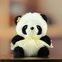 Panda Pasakos Pliušinis Lėlės Raktų Pakabukas: Mielas pakabukas mergaičių krepšiams ir dovanoms Approximately 11 cm