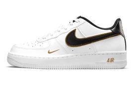 Nike Air Force 1 Low '07 LV8 Dvigubas Swoosh Baltas Metalinis Auksas GS DM3322-100 36