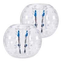 Inflatable Bumper Balls 2-Pack, 4FT/1.2M Body Sumo Zorb Balls for Teen, 0.8mm Thick PVC Human Hamster Bubble Balls for Outdoor Team Gaming Play,