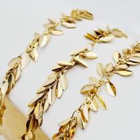 Pasidaryk pats daugiasluoksniai lapų vario grandinėlės auskarų priedai papuošalų gamybai 4*8mm Concave Leaf