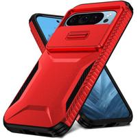 Heavy Duty Rugged Shockproof Slide Camera Lens Protect Case for Google Pixel 10 9 8 7 A Pro XL Matte Anti-slip Armor Hard Cover Google Pixel 9 Pro
