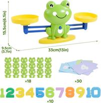 Varlės svarstyklės žaislas, skaičių skaičiavimo kaladėlės žaidimai, Montessori matematikos žaidimai vaikams, ikimokyklinio amžiaus vaikų darželio mokymosi dovana yellow
