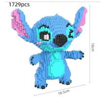 Stitch serijos gitara, Skaitymo poza, Statybinių kaladėlių surinkimas, Suaugusiųjų ir vaikų dėlionių žaislų 3D modelis, Dovana, Kolekcija
