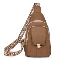 Sling Bag for Women Trendy Fanny Packs Chest Bags for Work Shopping Vegan Leather Crossbody Bags for Women Sling Purse Backpack with Adjustable Strap chaki