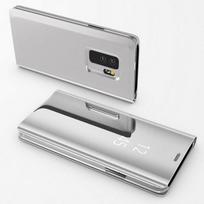 Samsung Galaxy S9 Case - Silver Mirror Flip Cover Clear View Protection [Phonillico®]