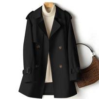 Women Autumn Double-breasted Casual Loose Female Windbreaker Trench Coat Outerwear Overcoat Ladies 4XL žalia