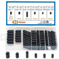Guminė medžiaga Vakuuminis guminis dangtelis Kištukų rinkinys Patvarus įsiurbimo žarnos vakuuminės žarnos dangtelis Automobilio karbiuratorius 80pcs juoda