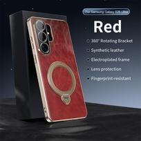 Naujas Odinis Magnetinis Laikiklis Telefono Dėklas Samsung Galaxy S26 Ultra S25 Ultra S24 Ultra Kritimui Atspari Apsauga Galinis Dangtelis Galaxy S25 Ultra
