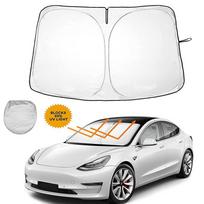Automobilio priekinio lango skėčio nuo saulės skėčio skėčio automobilinis priekinis stiklas saulės skydelis, skirtas Toyota RAV4 2019 2020 2021 2022 Tesla Model 3 For Tesla Model 3 Y