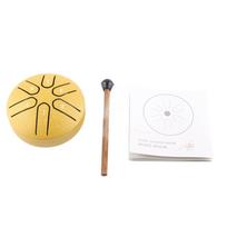 Handpan Drum Professional Mini 6 Note Worry Free Tongue Drum Percussion Instrument with Drumstick