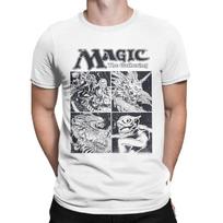 Magic Gathering MTG Marškinėliai Vyrams Būtybių Dėžutė Senoviniai Medvilniniai Marškinėliai Apvalia Kaklo Trumpomis Rankovėmis Marškinėliai Dideli Dydžiai prekybinė atributika S balta