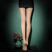 Sexy Women Oil Shiny Lingerie Open Crotch Stockings Elastic Hot Ultrathin Bling Tights Clubwear Female Glossy Pantyhose Clothing Close Crotch 40-70kg beige