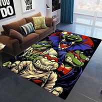 Animacinis Vėžlys Žaidimas Anime-TMNT Kilimas Svetainei Sofos Dekoras Kilimas Vyro Urvas Miegamasis Lovos Šoninis Kilimas Žaidimų Kambarys Grindų Kilimėlis 50X80CM