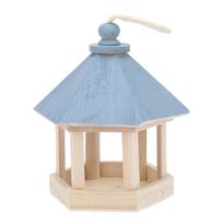 Wooden Bird Feeder Handmaking Outdoor  ing Parrots Birdhouse Feeder with Roof