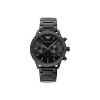 Emporio Armani Juodojo Riterio Serijos Pilotinis Laikrodis Kvarcinis Mechanizmas Nerūdijančio Plieno Apyrankė Juodas Ciferblatas Chronografas Kalendorius Vyriški Laikrodžiai AR11242-CLG Exclusive Storage Bag 1 Pc (Random Color)