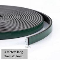 1-5 Metrai magnetinė lipni durų sandarinimo juosta Lanksti magnetinė juosta durims, langams apsaugai nuo dulkių, smūgių, vandeniui 1Roll