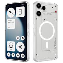 Dėklas telefonui Nothing Phone 3A Lite, magnetinis, atsparus smūgiams, skaidrus, kietas PC+TPU kraštas, skirtas NothingPhone 3a Lite Nothing Phone (3a) Lite