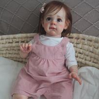 22 colių nauja Reborn Doll Girl Pure Manual plaukų persodinimo miela imitacinė lėlė lėlė